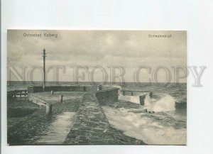 482593 Germany Kolberg Poland Kolobrzeg east pier head Vintage postcard