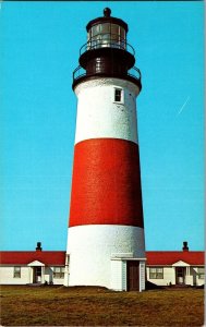 Sankaty Head Lighthouse Nantucket MA Vintage Postcard H80