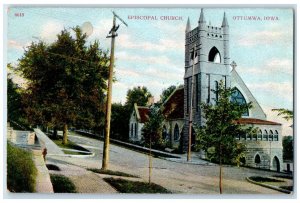 c1910 Roadside View Episcopal Church Building Ottumwa Iowa IA Unposted Postcard