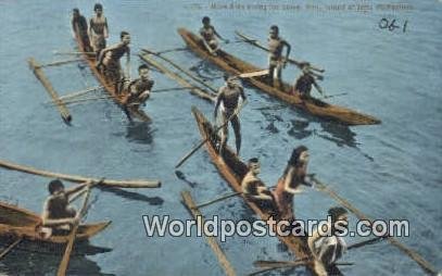 Moro Kids diving for coins, Jolo Island of Jolo Philippines Unused 