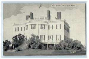 A View Of Knoxx Mansion Thomaston Maine ME Unposted Vintage Postcard 