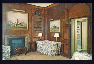 Shelburne Museum, Vermont/VT Postcard, Leather Room/Library