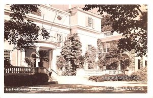 Front Entrance of the Roosevelt Home - Hyde Park, New York NY Postcard