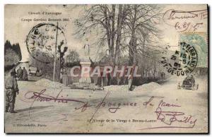 Postcard Old Automobile Gordon Bennett Cup in 1905 Virage virgin in Bourg Lastic