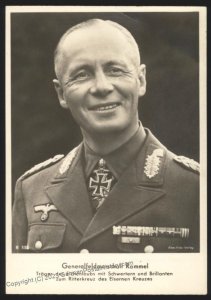 3rd Reich Germany General Erwin Rommel RPPC Film Foto Verlag Cover UNUSED 112162