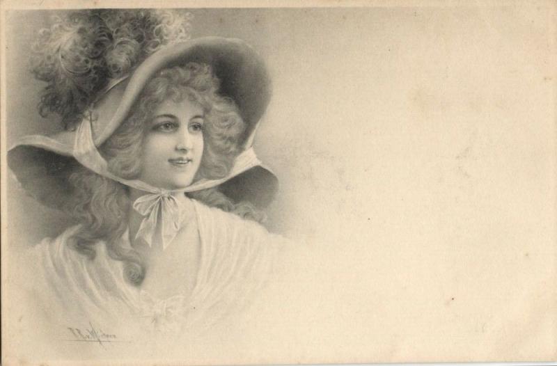 M.M. Vienne Series 112 Artist Signed R.R. Wichera (1899) Postcard (2)