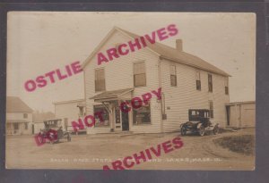 Congamond Lakes MASSACHUSETTS RPPC c1910 GENERAL STORE Signs nr Southwick WOW MA