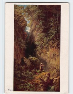 Postcard The Trout Fisherman By C. Spitzweg