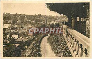 Old Postcard Fougeres Ille et Vilaine The Lower City for the Public Garden