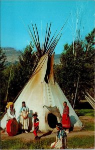 Indian Family and Teepee