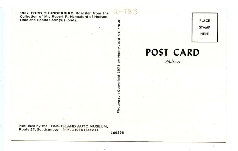 1957 Ford Thunderbird Roadster