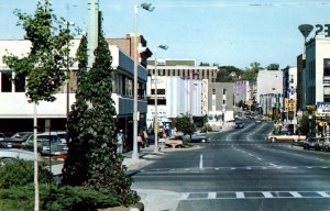 Janesville, Wisconsin - Looking North from the Court House on So. Main Street