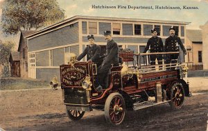 Hutchinson Fire Department Hutchinson KS USA Postcard