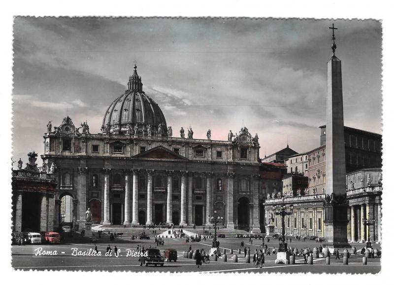 Italy Roma Rome Basilica S Pietro Cathedral 4X6 Glossy Vera Foto Photo Postcard