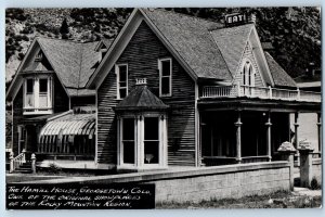 Georgetown Colorado Postcard RPPC Photo The Hamill House Rocky Mountain Region