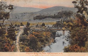 AKATARAWA RIVER NEART UPPER HUTT WELLINGTON NEW ZEALAND POSTCARD (c. 1910)