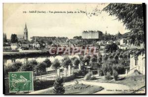 Postcard Old Sand Vue Generale to City Garden