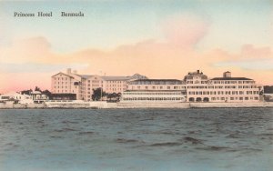 Princess Hotel, Bermuda, Early Hand Colored Postcard, Unused