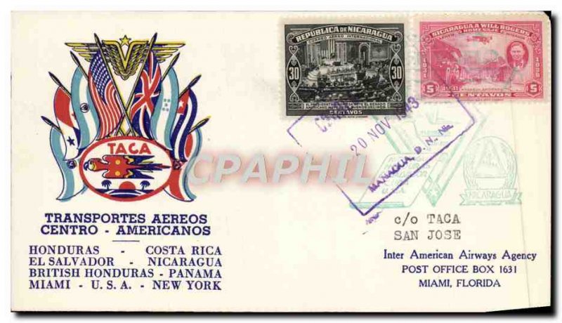 Letter Honduras Costa Rica November 20, 1943