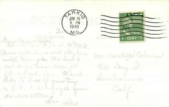 MO, Tarkio, Missouri, College, RPPC