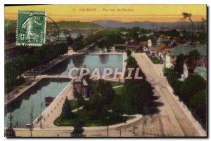 Old Postcard View towards Mulhouse Basins