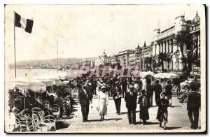 Postcard Old Nice and the Promenade Palace Mediterranee