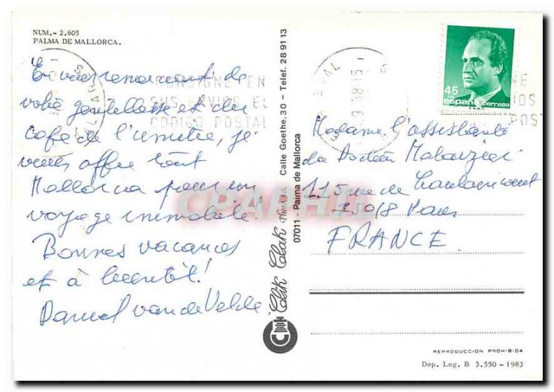 Modern Postcard Palma de Mallorca