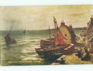 Divided-Back BOAT SCENE Great Nautical Postcard AB0417