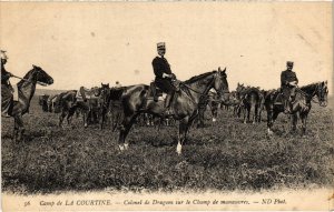 CPA Militaire Camp de La COURTINE - Colonel de Dragons sur le (90044)