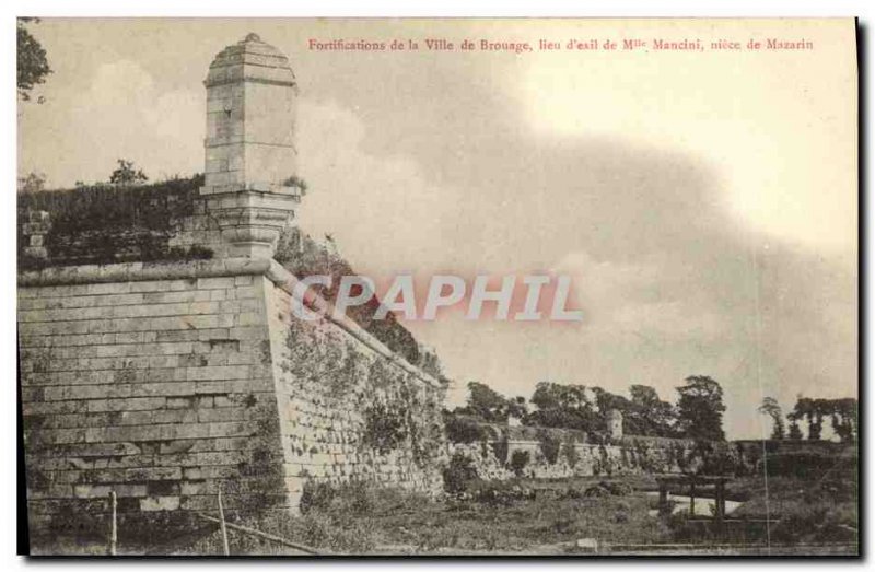 Old Postcard Fortifications of the City of Brouage place of exile Miss Mancin...