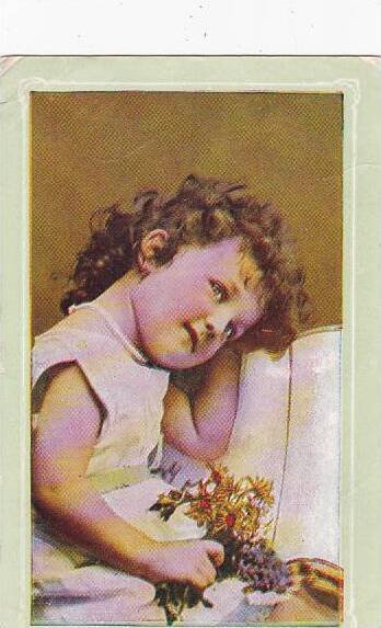 Young Girl with Flowers Little Miss Mischief 1910