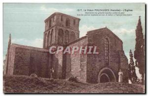 Old Postcard Old pouzauges (Vendee) The church