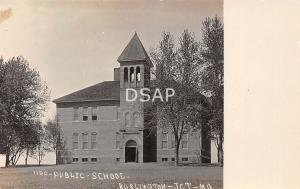 Missouri Mo Postcard Real Photo RPPC c1910 BURLINGTON JUNCTION Public School