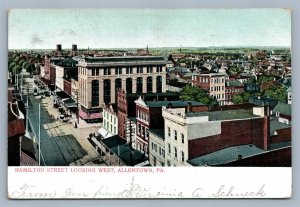 ALLENTOWN PA HAMILTON STREET ANTIQUE POSTCARD