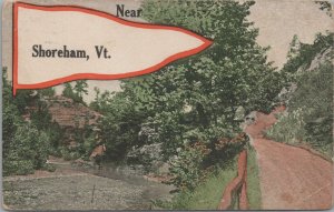 Postcard Pennant Near Shoreham VT