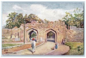 c1910 Kashmere Gate Delhi India Antique Unposted Oilette Tuck Art Postcard