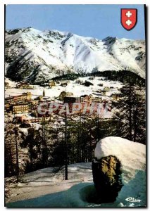 Postcard Modern Resort Summer Winter Auron Alpes Maritimes Picturesque view o...