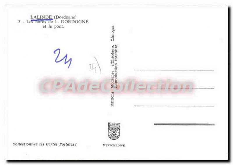 Postcard Modern Lalinde Les Bords De La Dordogne