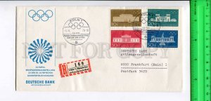 425348 GERMANY 1970 exhibition Koln Deutsche BANK COVER Olympics Munich stamps