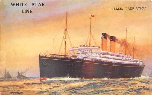 SS Adriatic White Star Line Unused 