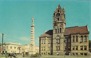 Anderson SC, Confederate Monument, Civil War, Town Square, Court House 1964