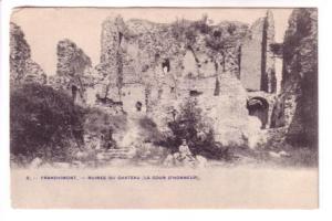 Child and Man at War Ruins, Franchimont, Belgium, Used