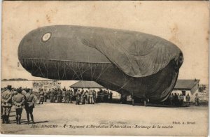 PC ANGERS BALLON SAUCISSE ZEPPELIN BALLOON AVIATION (a19434)