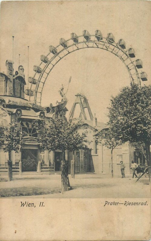 Postcard Austria Wien Prater Riesenrad