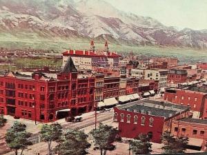 Postcard  Hand Tinted Birdseye View of Colorado Springs, CO    X3