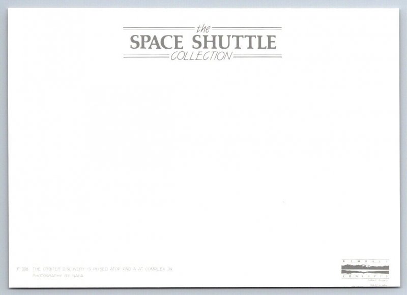 NASA Space Shuttle Discovery, Launch Complex 39A, Florida FL, Chrome Card