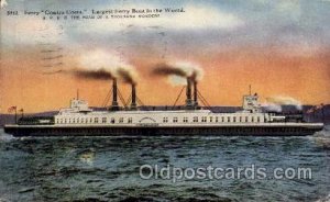 Ferry Contra Costa, Worlds Larges Ferry Boat In The World, Steamer Ship 192...