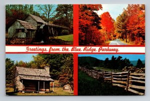 Greetings From Blue Ridge Parkway Virginia Vintage Posted 1982 Multiview