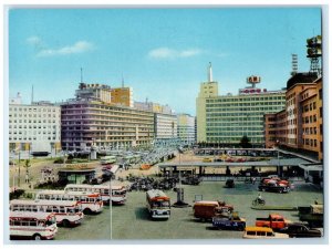 c1950's Front View of Nagoya Station Japan Vintage Unposted Postcard