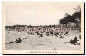 Old Postcard Carantec Finistere Kelenn the beach